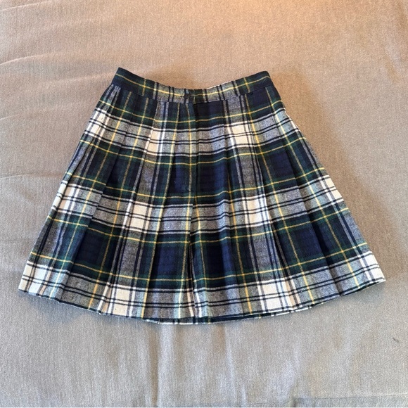 Vintage Plaid Schoolgirl Pleated Skirt - Picture 2 of 4